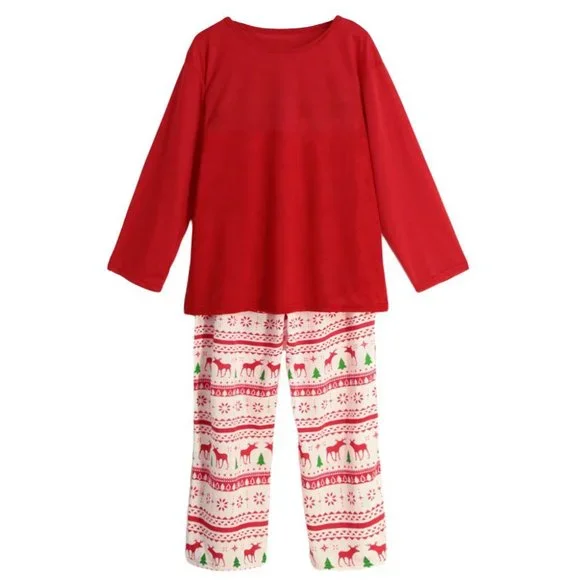 COPY - COPY - Matching Red & White Winter Christmas Family Pajamas PJs Striped … - Picture 12 of 16